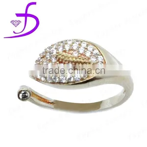 2015 New 925 Sterling Silver Gemstone Open Ring thumbnail-1