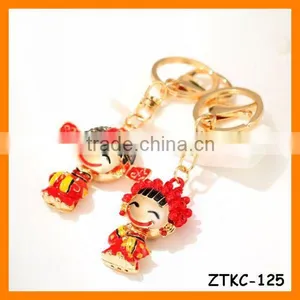 2014 Fashion Drip Couple Key Chain, Gift Bag Pendant ZTKC-125 thumbnail-1