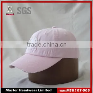 100% Cotton Girls' Washed Cap for Golf thumbnail-1