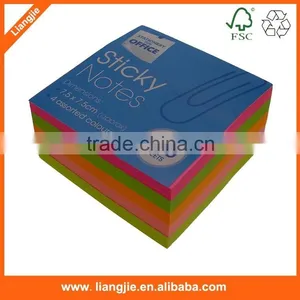 Die Cut Neon Self Adhesive Paper Cube,sticky Note Block thumbnail-2