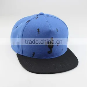 100% Acrylic Material and Striped Style 5 Panel Snapback Cap thumbnail-4