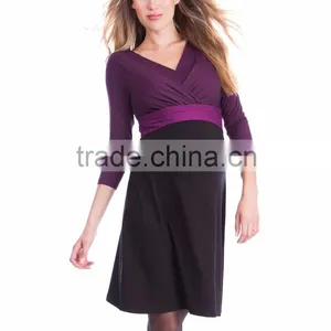 Feminine Fashion Maternity Prom Dresses High Waist Design thumbnail-1