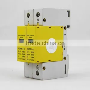 SPD 2p 10KA~20KA D ~420V House Surge Protector Protection Protective Low-voltage Arrester Device thumbnail-1