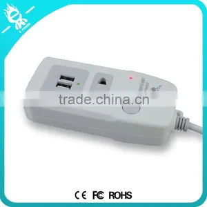 Extension Wall Electrical Switch Usb Socket Power Strip With 2 Usb Port Output thumbnail-2