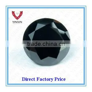 AAA Black Synthetic Cubic Zirconia Round Shape 6.00mm CZ thumbnail-1