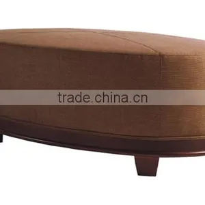 Round Antique Home Goods Ottoman thumbnail-1