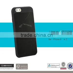 3D Knight Custom Quality PC Optional Black White Red Hand-made Blank Real Marble Back Cover for IPhone 6 Thin Marble Phone Case thumbnail-3