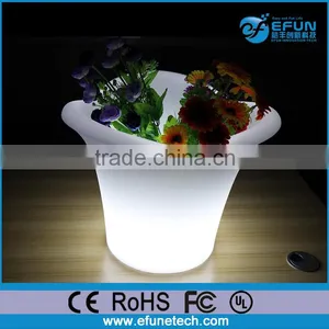 Decorative Rgb Color Flower Illuminated Vases,led Glow Planter Flower Pots thumbnail-4