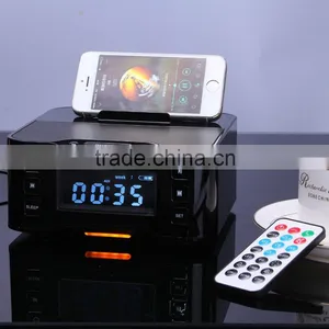 Multi-functional Speaker Dock With Programmable 90-minute Sleep Timer For Mobile Phones thumbnail-3
