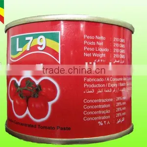 210G High Quality Manufactory Brix 28-30% Canned Tomato Paste thumbnail-1