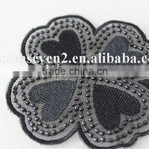 2016 Newest Design Black and White Embroidery Neck Lace Neck Patch Flower Pot Stands Designs thumbnail-3
