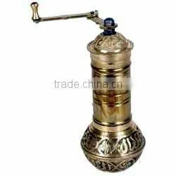 TURKISH BRASS COFFEE GRINDER and COFFEE WARMERS thumbnail-1