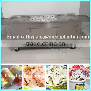 Single Pan Rolled Fried Ice Cream Machine thumbnail-1