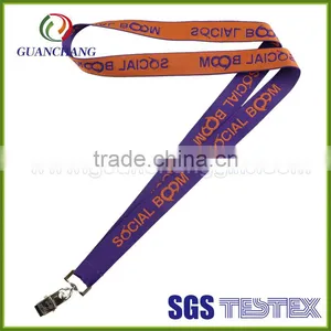 Promotional Custom Polyester Lanyard, Woven Lanyard, Jacquard Lanyard thumbnail-1