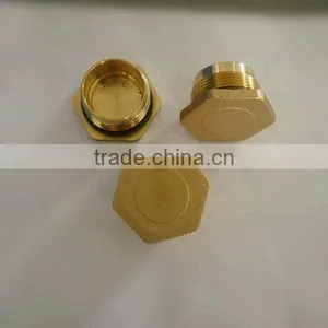 Npt Bsp Cylindrical Brass Fitting ,brass Nut With Male Thread thumbnail-3