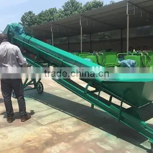 Mobile Bulk Inclined Flat Belt Conveyor With Hopper thumbnail-4