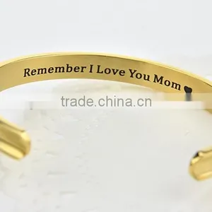 Hot Selling Women Gift Fashion Smart Message Stainless Steel Bracelet thumbnail-2