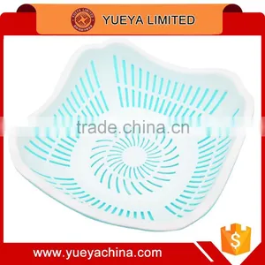 Square Double-layer Draining Fruit Basket--blue thumbnail-1