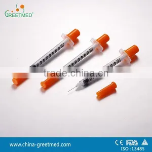 China Disposable Orange Cap Insulin Syringe thumbnail-1