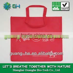 100% Biodegradable Polylactic Acid Material and Firm Non-woven Bag thumbnail-1