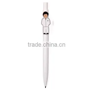 Best Selling Funny Plastic Ball Pen With Professions Dolls thumbnail-1