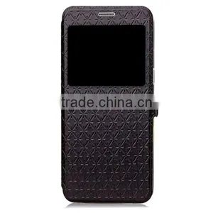 Embossing PU Leather Phone Case, Holder Stand Magnetic Flip Leather Case With Window For Samsung Note 7 thumbnail-3