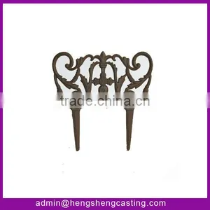DOUBLE STYLE CAST IRON DECORATIVE GARDEN FENCE thumbnail-1