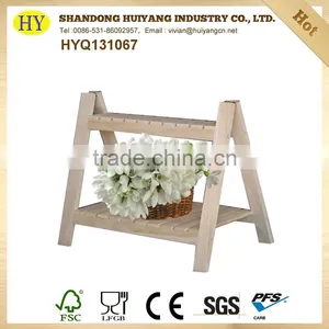 Unfinished Handmade Cheap Wooden Flower Vase thumbnail-1