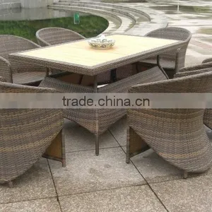 Wicker Coffee Table and Chairs thumbnail-3