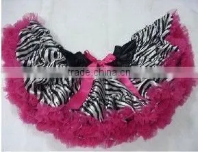 Pettiskirt With Zebra Style Hot Pink Zebra Petti Skirt For Girl's Lovely Posh Style thumbnail-1