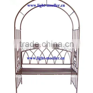 Outdoor Garden Arch and Bench thumbnail-1