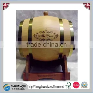 High Quality Wooden Wine Barrel 225L for Sale thumbnail-1