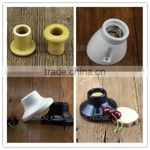 E27 Porcelain Lamp Socket Ceramic Ceiling Lamp Holder thumbnail-6