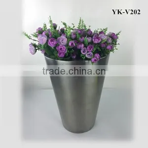 JINXIN Stainless Steel Round Flower Vase thumbnail-1