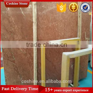 Natural Stone White Veins Alicante Coral Red Marble Slabs thumbnail-1
