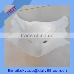 Oem Factory Thermoforming Thick Blister Wolf Shape White Plastic Masks thumbnail-2