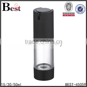 15ml 30ml 50ml Black Plastic Cosmetic Airless Pump Bottle Pet Bottles Cosmetic Airless Pump Bottle thumbnail-3