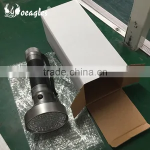 Wholesale 100 LED UV Flashlight 5W High Power UV Black Light 395nm-400nm Purple uv Flashlight Torch thumbnail-6
