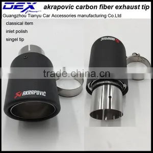 Auto Exhaust Carbon Fiber Tip Akrapovic Muffler thumbnail-1