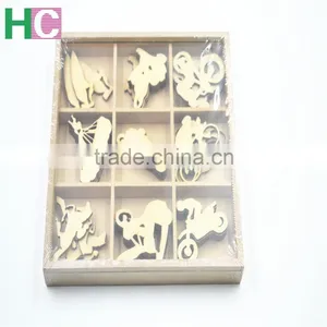 2016 Art Craft New Design Christmas Present Wooden Stamps Snow Wood Toy Piece thumbnail-2