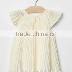 Fancy One Year Old Baby Party Eyelet Flutter Dresses For Baby Girl HSD5050 thumbnail-2