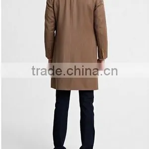 2014 Men Coat Brown Color Slim Fit thumbnail-2