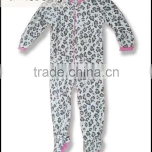 TinaLuLing Brand Baby Leopard Polar Fleece Pajamas Children Footless Pajama thumbnail-1