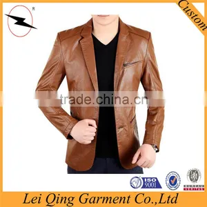 2017 Fashion Latest Designs Wholesale Leather Jacket Clothing pu Leather Coat thumbnail-1