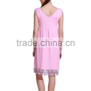 Casual Summer Sexy Sleeveless Dress With Lace Decoration thumbnail-2
