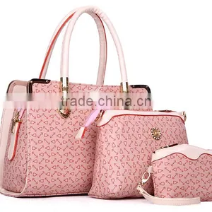 DY0069Z Fashional Sweety Ladies pu Bag Set 3pcs Bag Set thumbnail-1