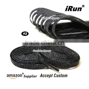 7mm Premium Polyester Pattern Flat Shoelaces System for Adidas Ultra Boost - Accept Custom Size Fits All - Orange thumbnail-2