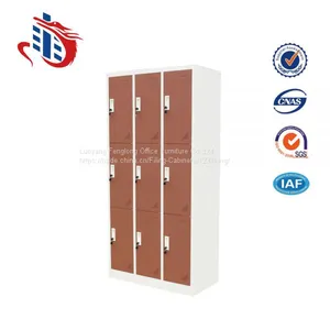 Single Door Storage Metal Hanging 9 Door Clothes Cabinets/steel Locker thumbnail-1