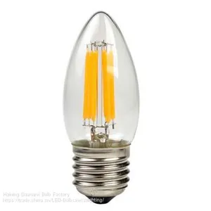 E27 C35 LED Filament Candle Bulb 6W thumbnail-1