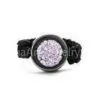 Metal Alloy Crystal His and Her Wedding Rings, Crystal Wedding Bands thumbnail-1